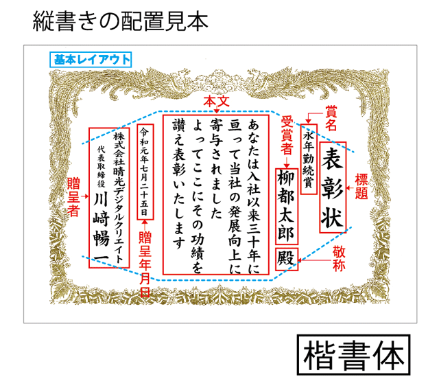 縦書き見本