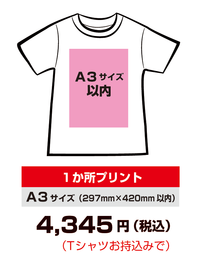 A3サイズ料金