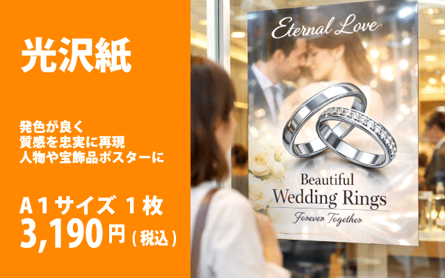 光沢紙のイメージ