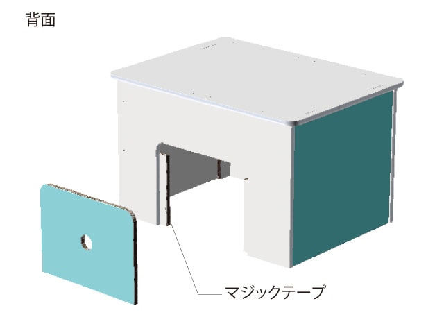 エコテーブル背面